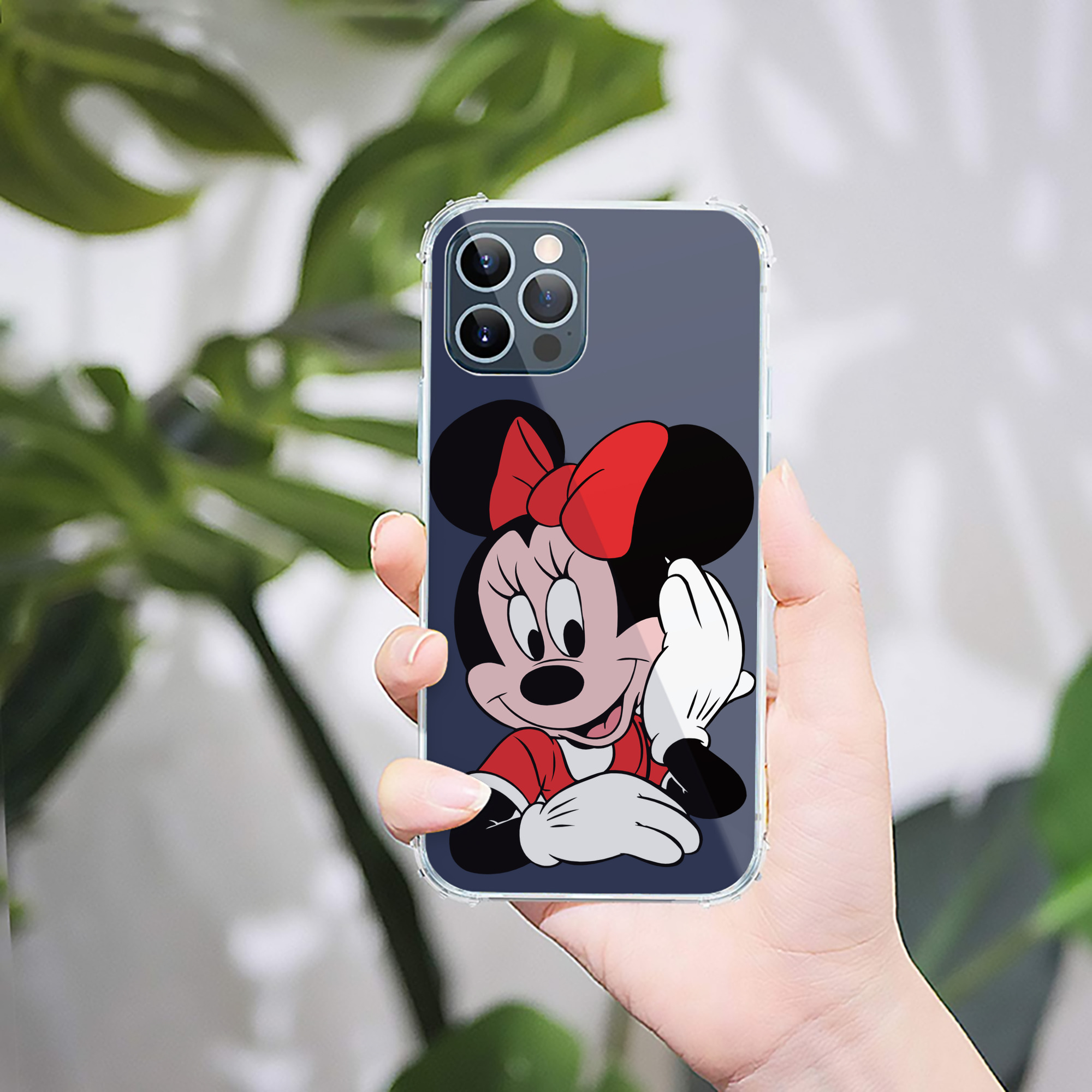 （画像用） ミッキーマウス Mickey Mouse 【iPhone 12シリーズ対応】透明スマホケース（クリアソフトケース）
